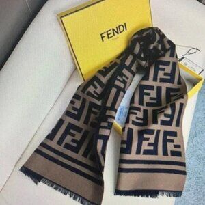 Fendi Logo Scarf - Size 180x35cm, With Original Box